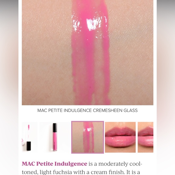 PETIT INDULGENCE MAC CREMESHEEN GLASS Limited Edition - Picture 6 of 13